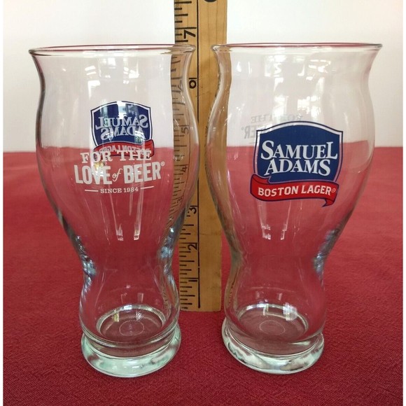 2 SAM ADAMS BOSTON LAGER Perfect Pint Sensory Beer Glasses & 6 Vintage Coasters - Picture 13 of 16